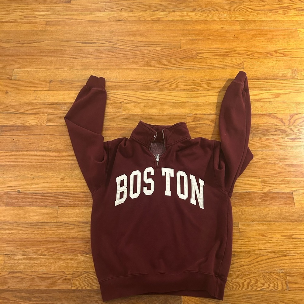 Brandy Melville Maroon Boston Jacket